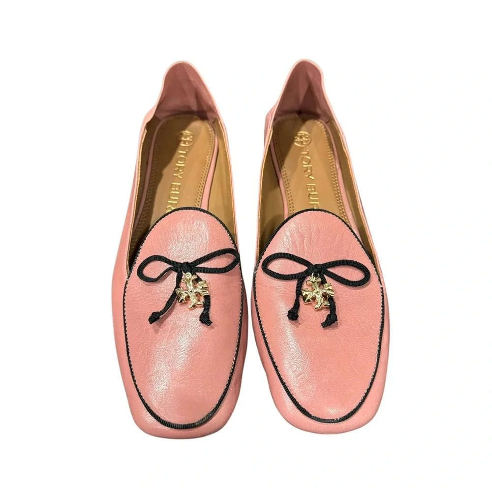 Tory Burch Charm Loafers Flats Rosa